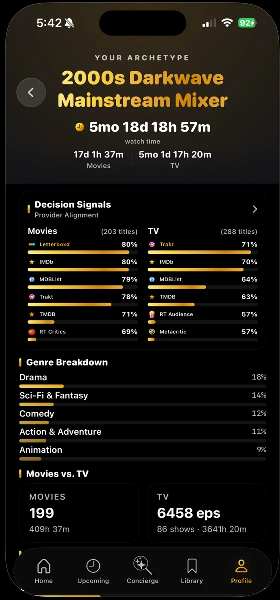 Telly app screen 4